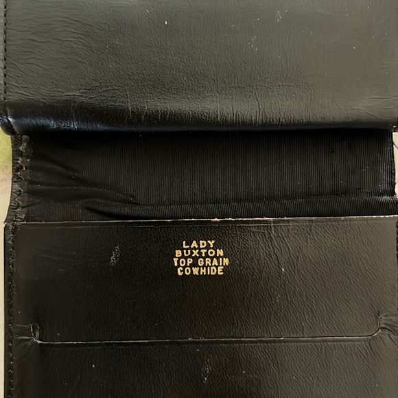 Vintage Lady Buxton Leather Leaves Wallet - Picture 11 of 13